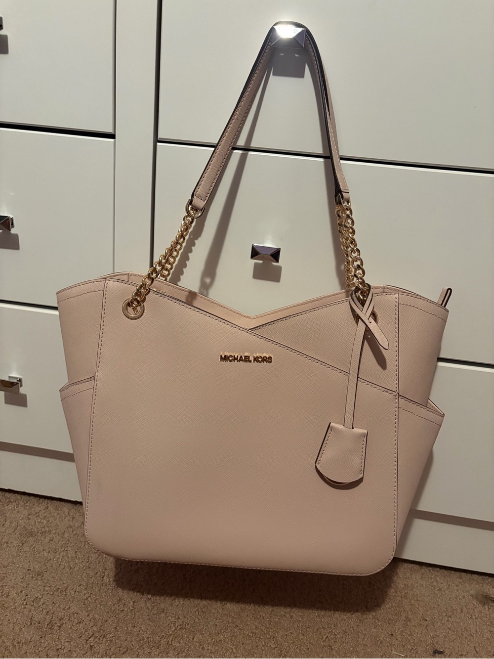 Michael Kors Blush Pink Saffiano Leather Tote Bag - Picture 2 of 7